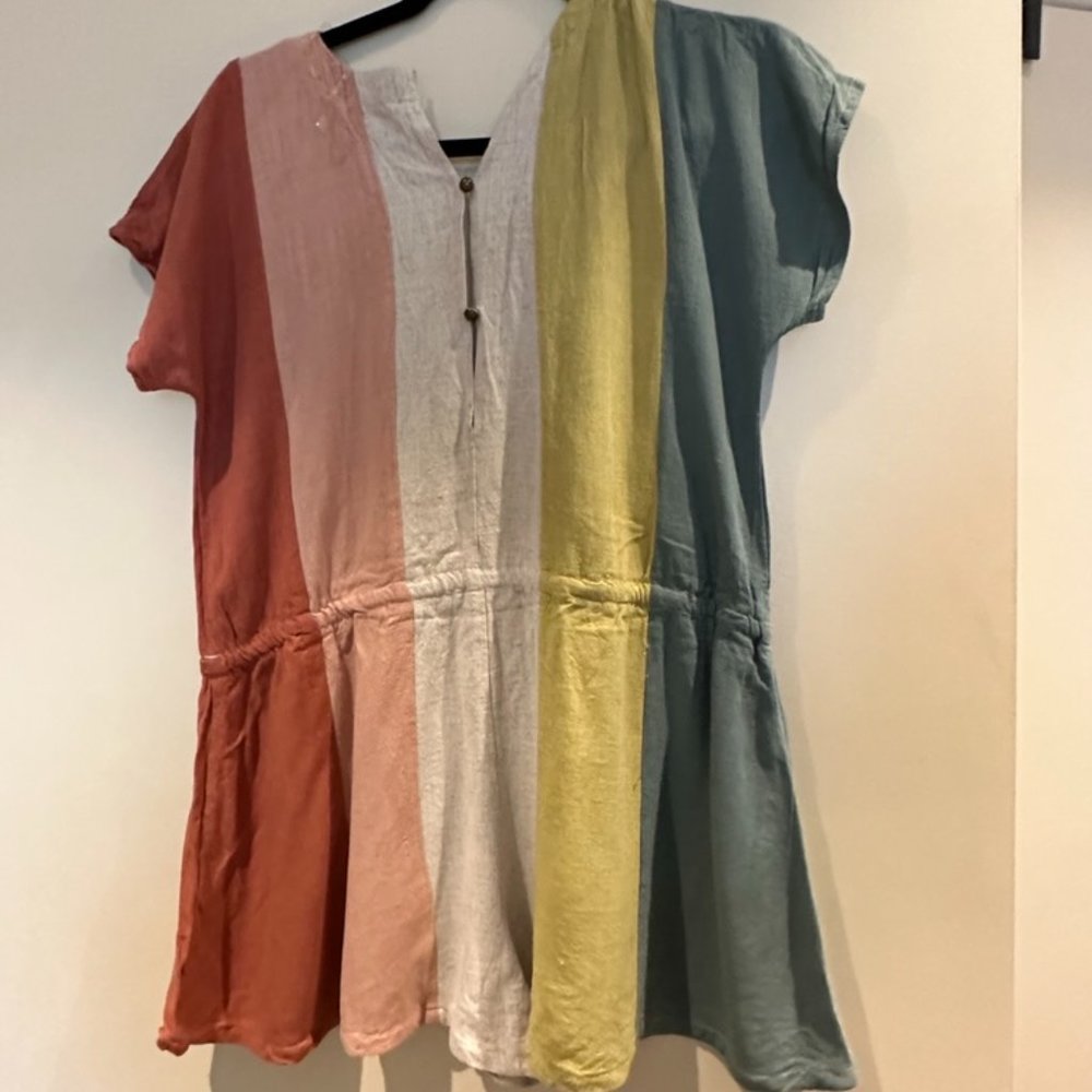 Entro Color Block Romper, - Picture 2 of 3